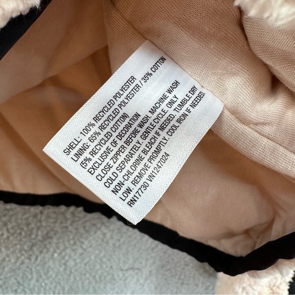 JoyLab Piped High Pile Fleece Jacket Cream - Picture 8 of 9